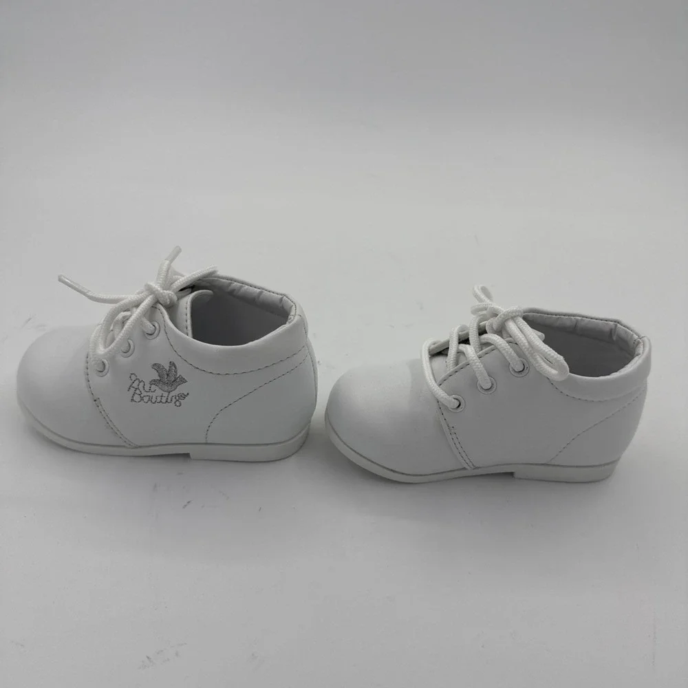 Algeria Kids Classic White Leather Lace Up Shoes Christening Dress Shoes Sz 6